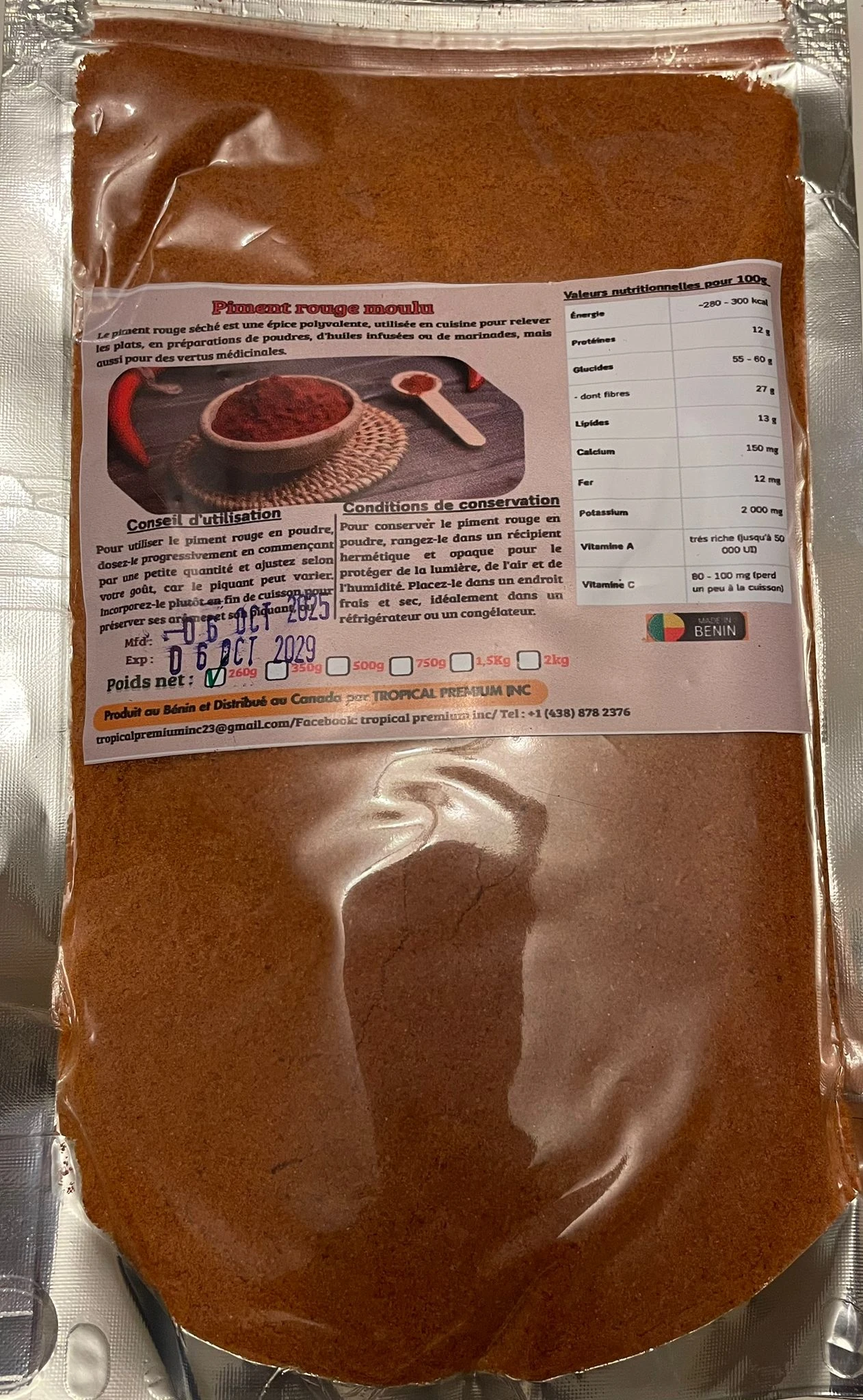 Piment assaisonn&eacute;